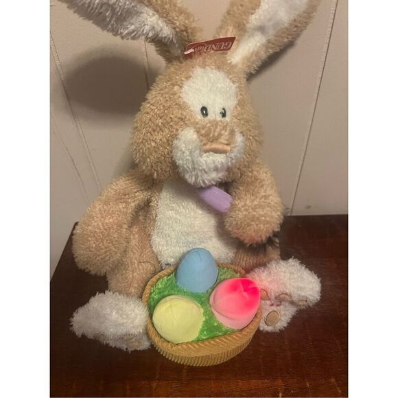 Vintage 17" Gund Just A Bunny Animated Singing Light Up Easter Rabbit "what a wo - Picture 4 of 11